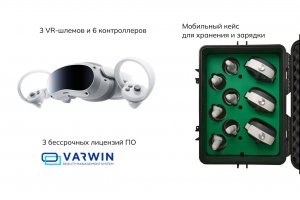 Комплект для класса виртуальной реальности Geckotouch VR03/4VW256